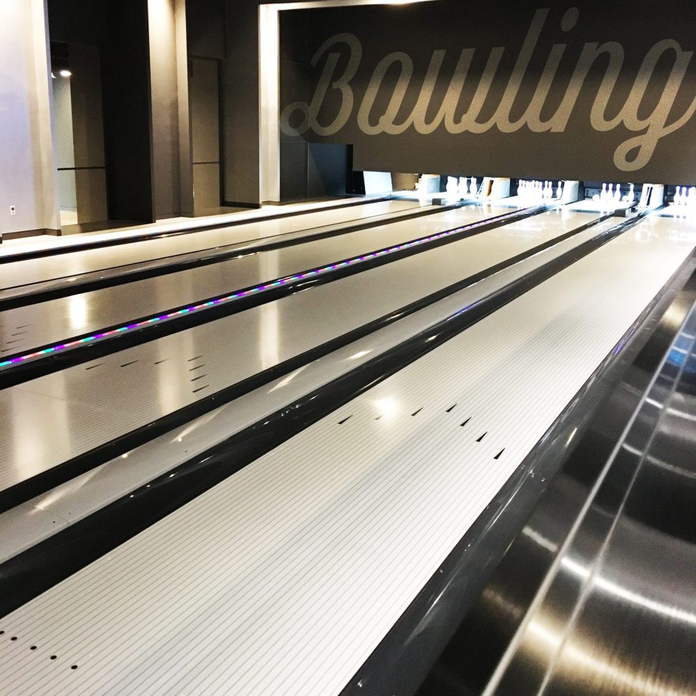 a bowling alley