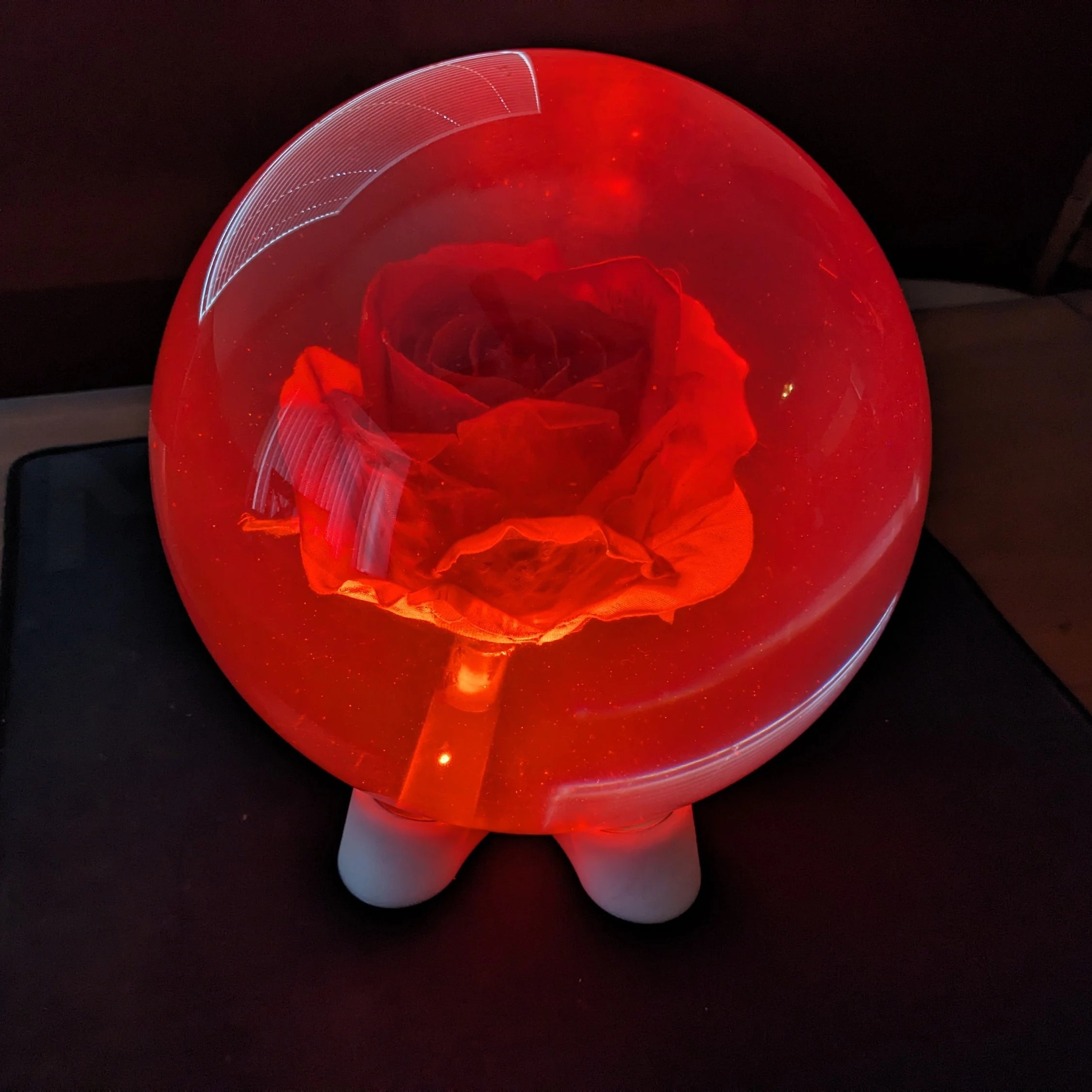 rose bowling ball