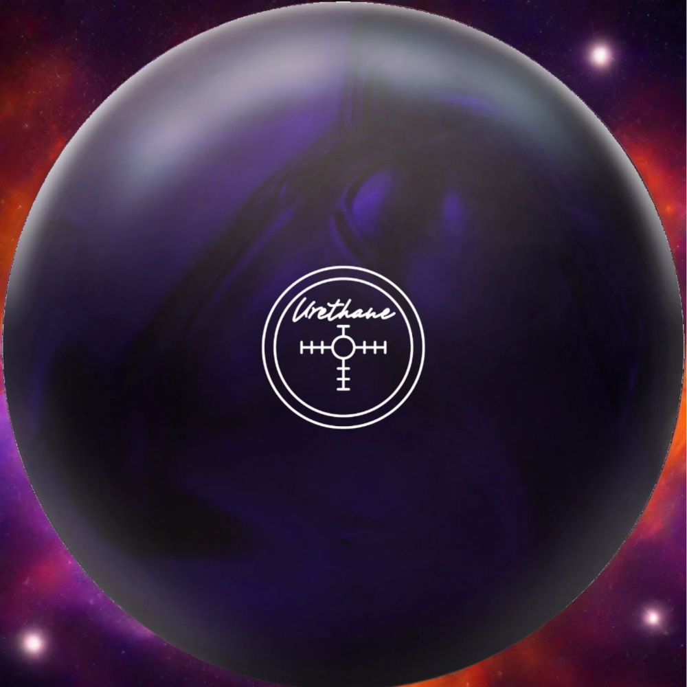 purple bowling ball
