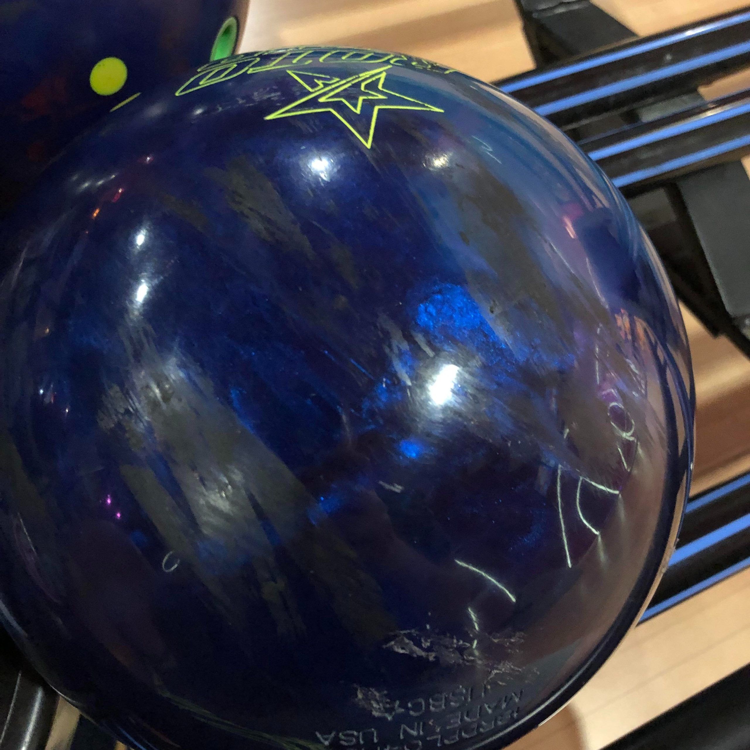 clean bowling ball
