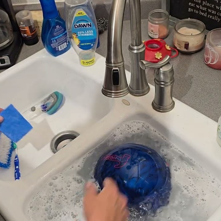 clean bowling ball