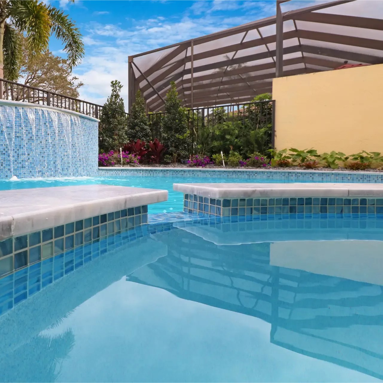 salt water swimming pool