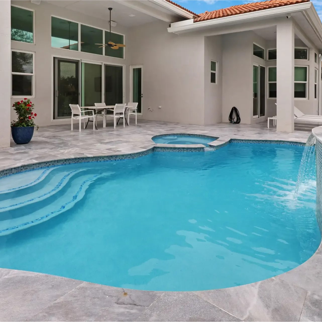 salt water swimming pool