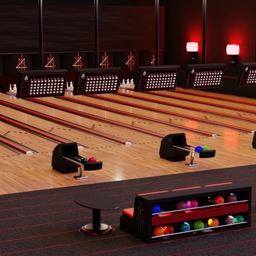 bowling alley lane